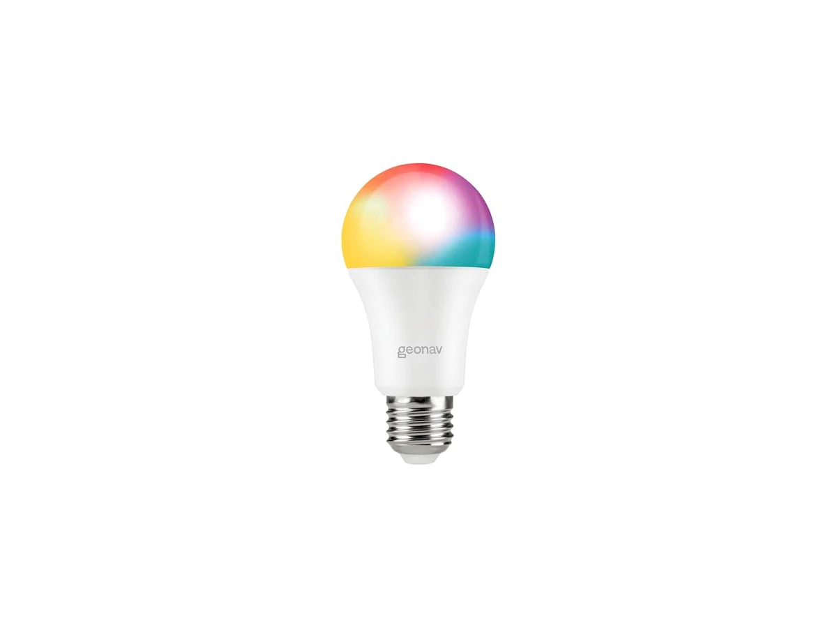 Geonav Lâmpada Inteligente Wi-Fi E27 Quente e Frio RGBW 9W (Modelo HIE27QF)