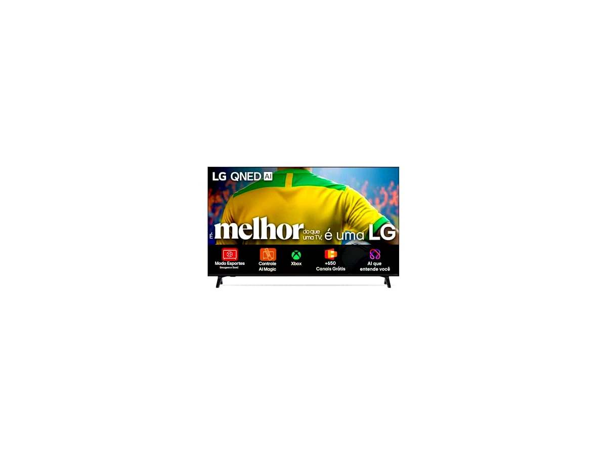 Smart TV 4K 55" LG QNED73 Portal de Games Processador AI α7 Gen8 4K Super Upscaling